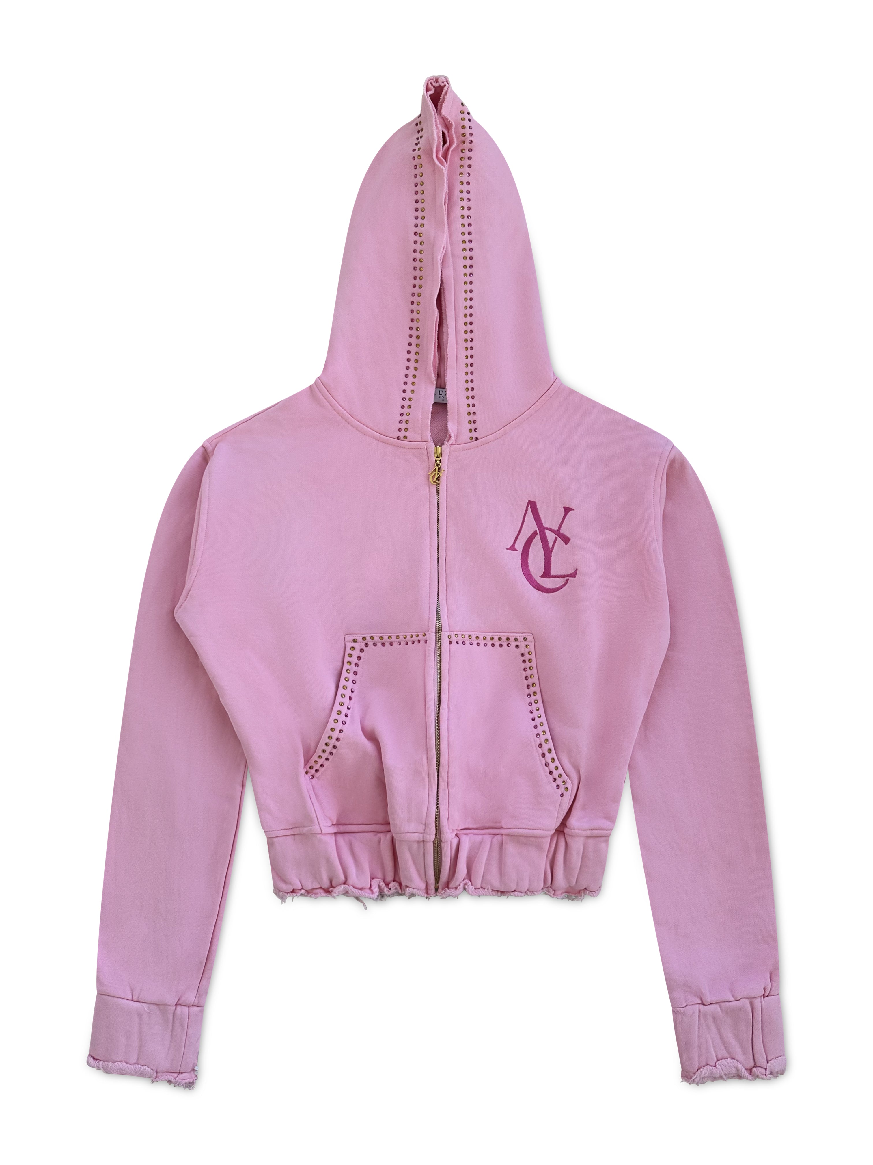S01 Queens Logo Zip Hoodie