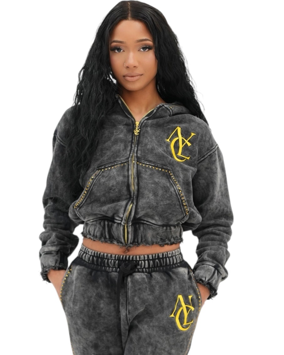 Bronx logo Zip Hoodie