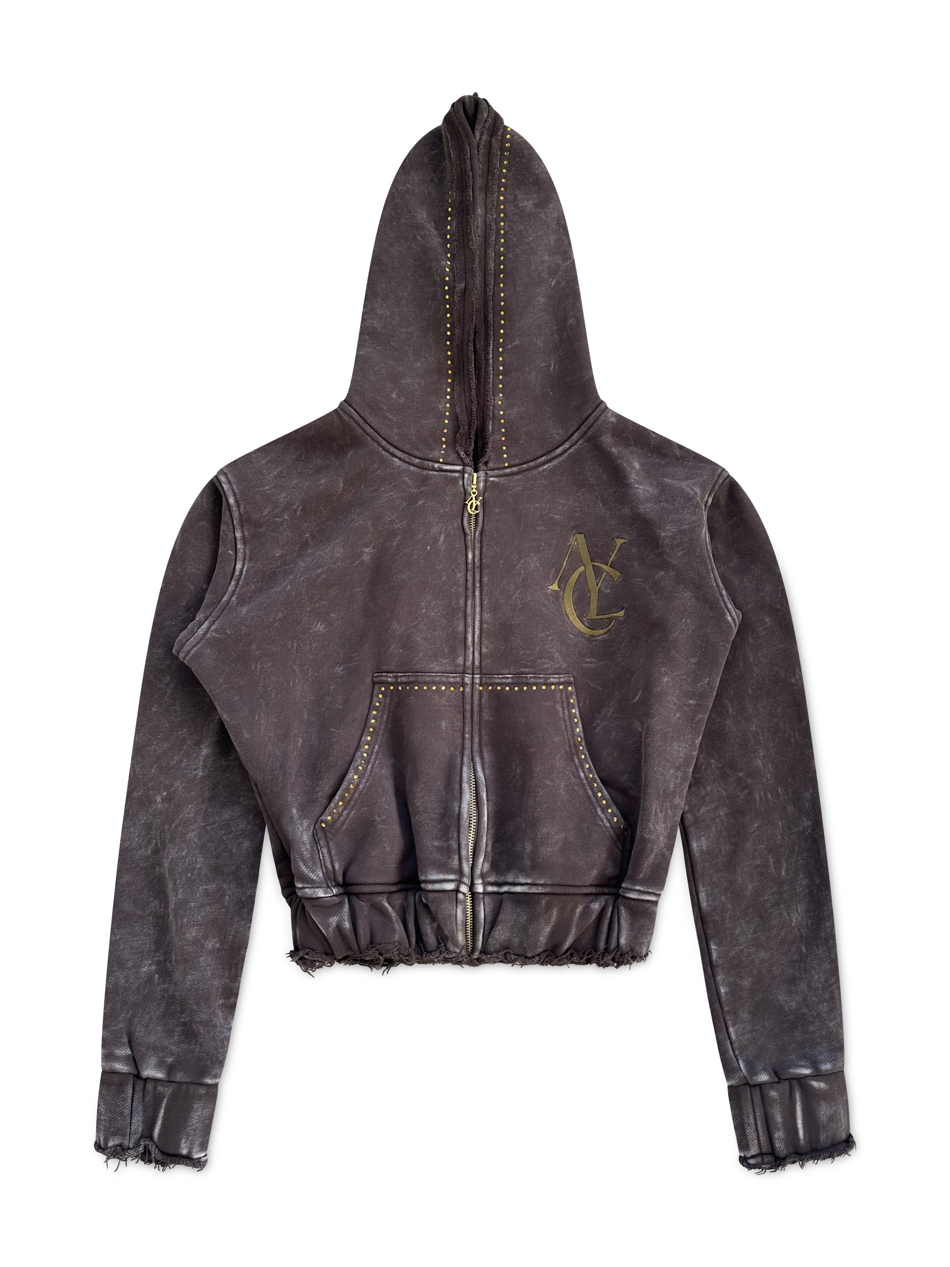 Brooklyn Logo Zip Hoodie